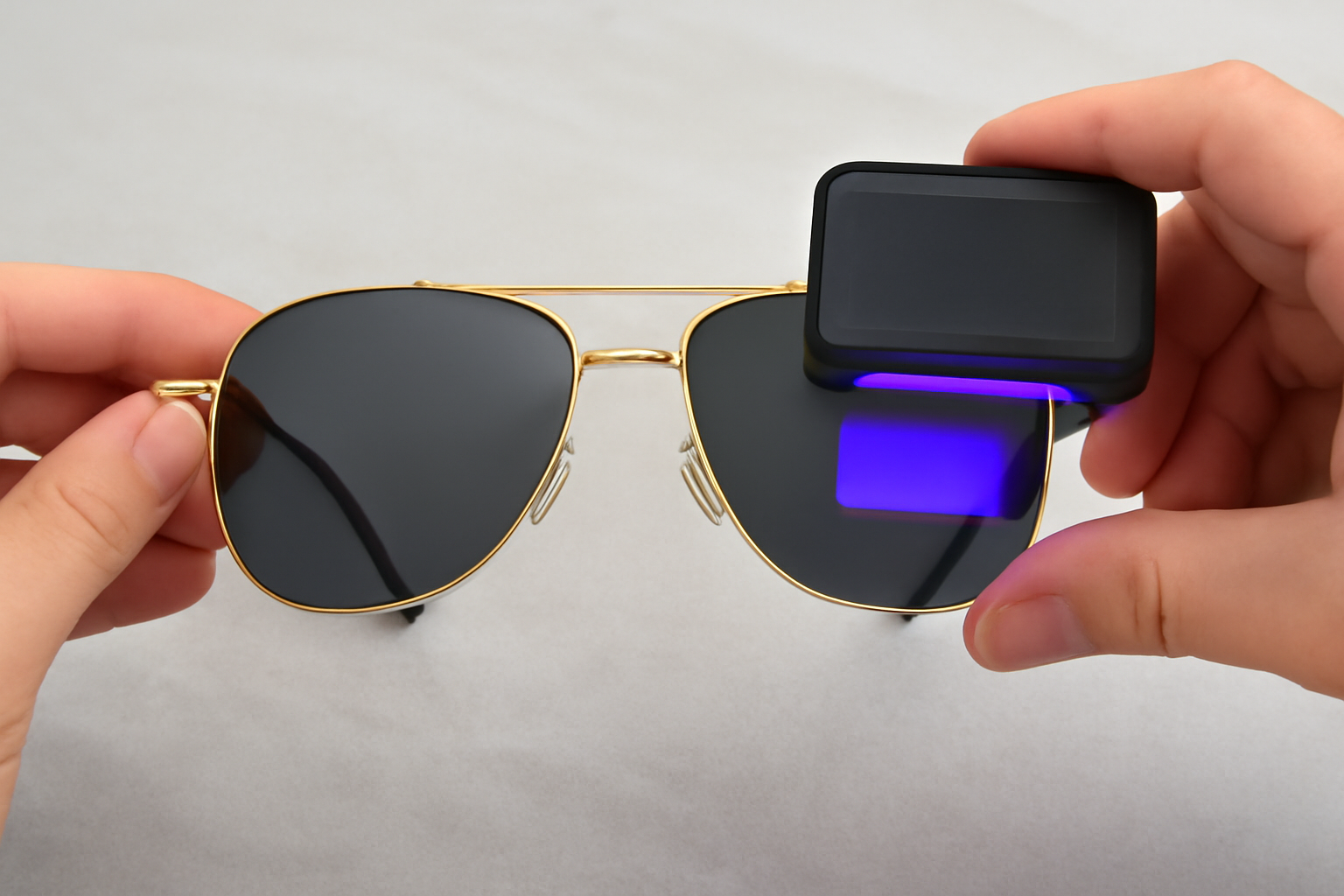 نحوه تست uv400 عینک آفتابی (روش خانگی)