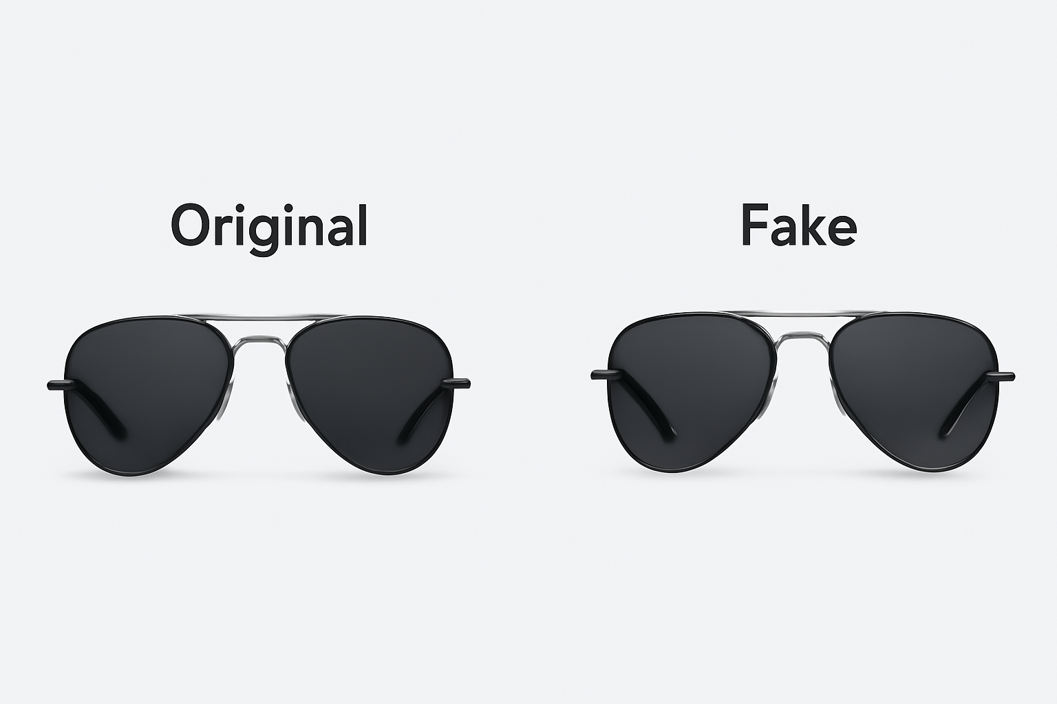 فرق عینک آفتابی اصل با تقلبی