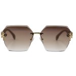 عینک آفتابی زنانه لویی ویتون رنگ قهوه ای کد 1029